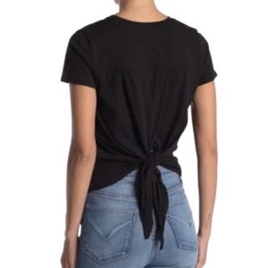 HP💕Madewell Knot Back Top, Black, Women's Size Medium